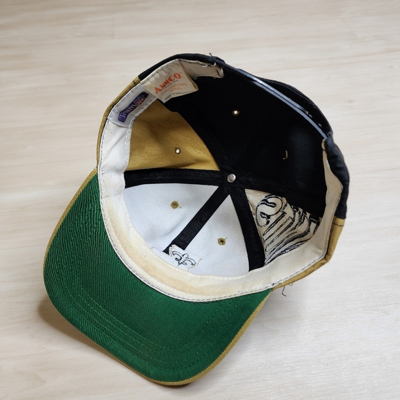 Vintage New Orleans Saints Panel Spellout State Snapback Hat - Picture 6 of 8